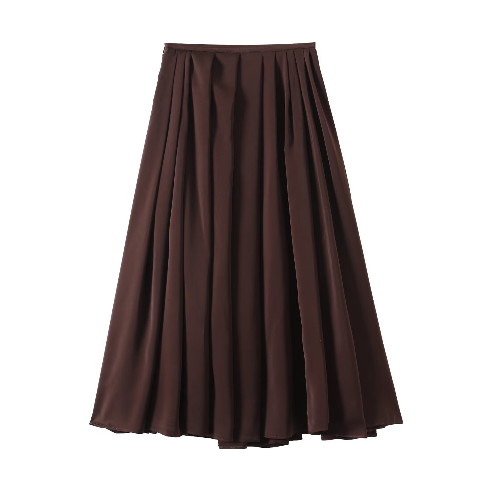 Women's casual versatile pleated MIDI skirt
