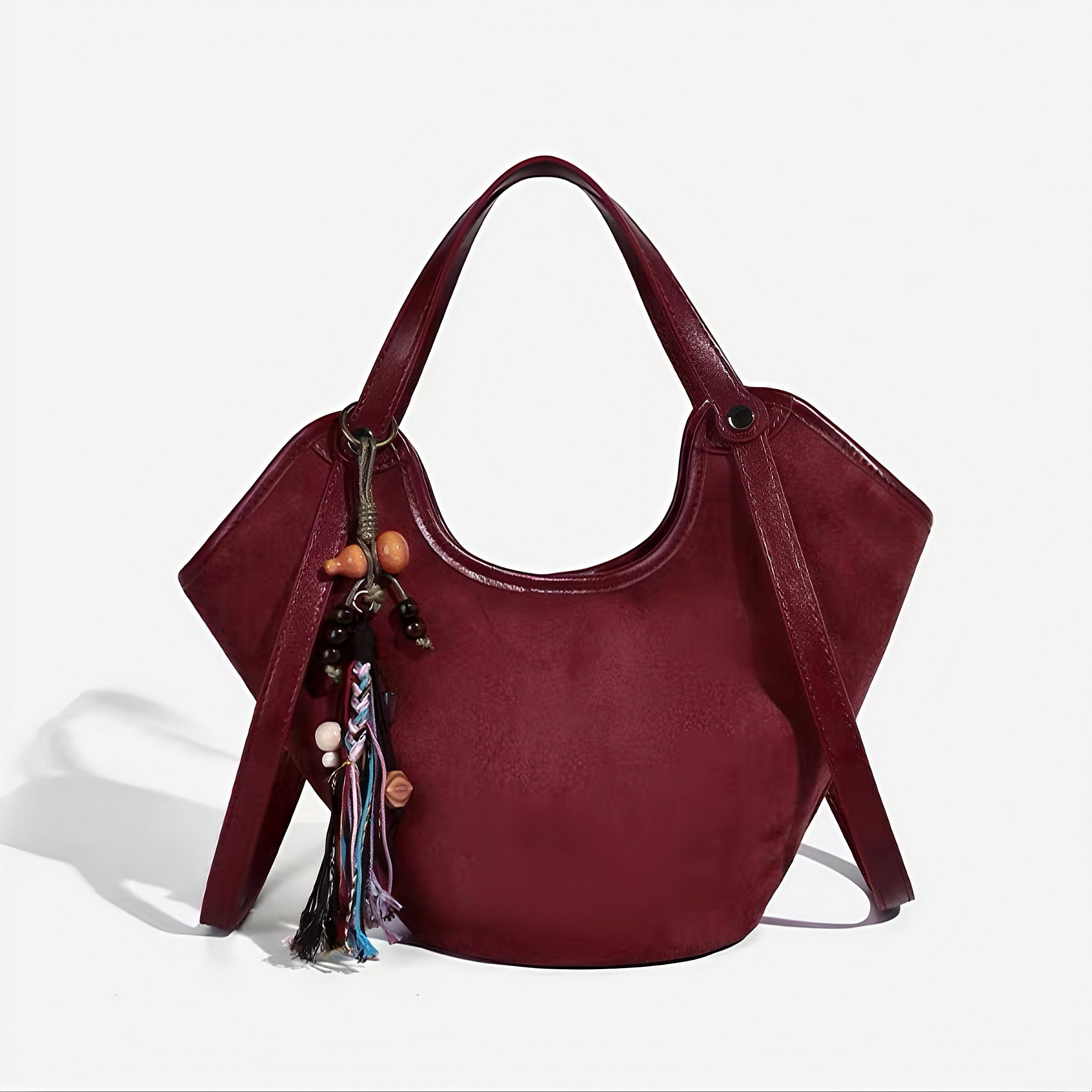 #169.99 VintageSuede Crescent Bag