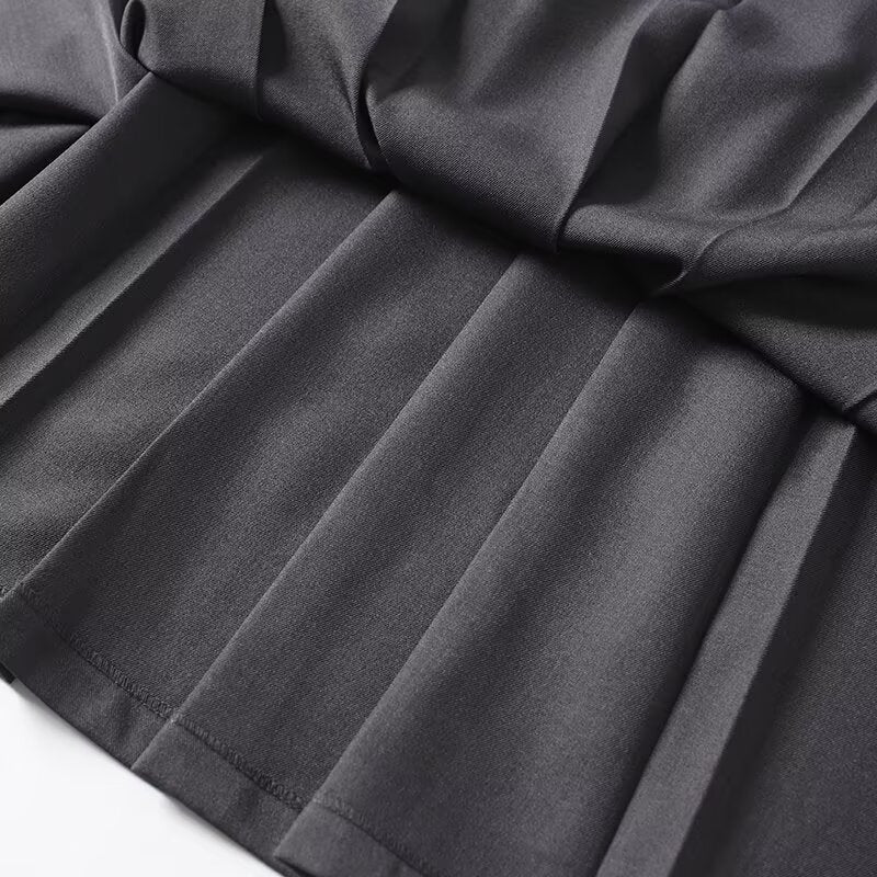 Women's comfortable casual pleated MIDI skirt